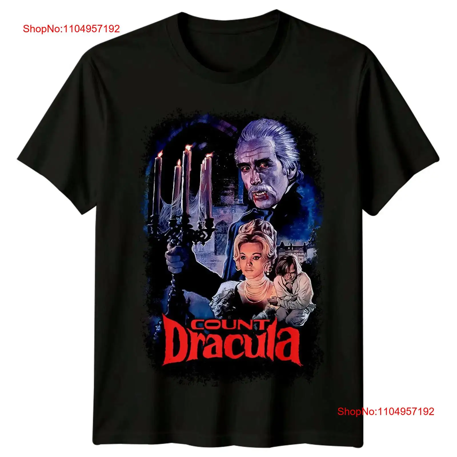 Men'S Fashion 70S - Graaf Dracula 1970 filmposter geïnspireerd T-shirt
