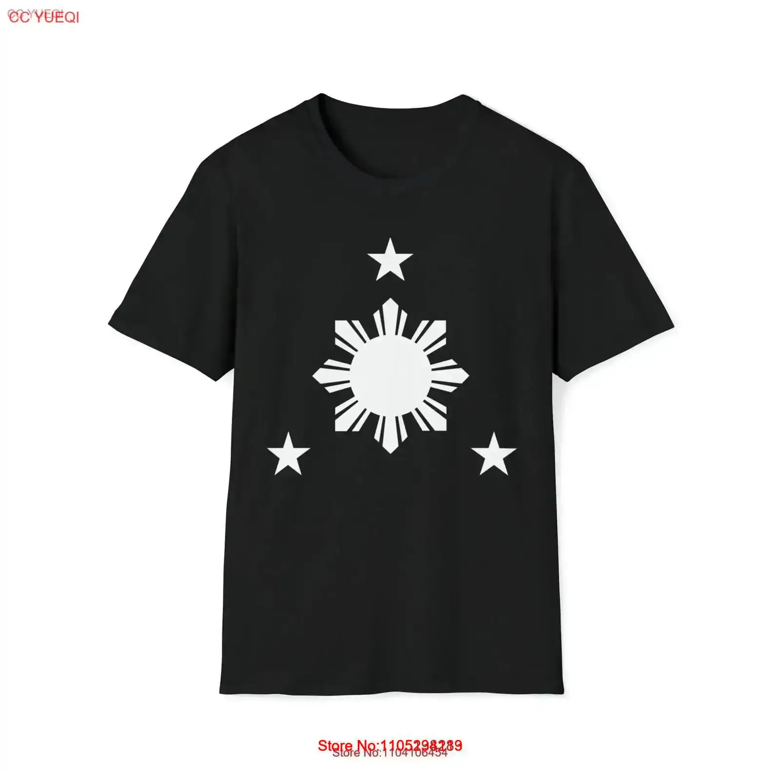 Men'S Fashion Philippines - Filippijnse 3-sterren en zon Filippijnse T-shirt