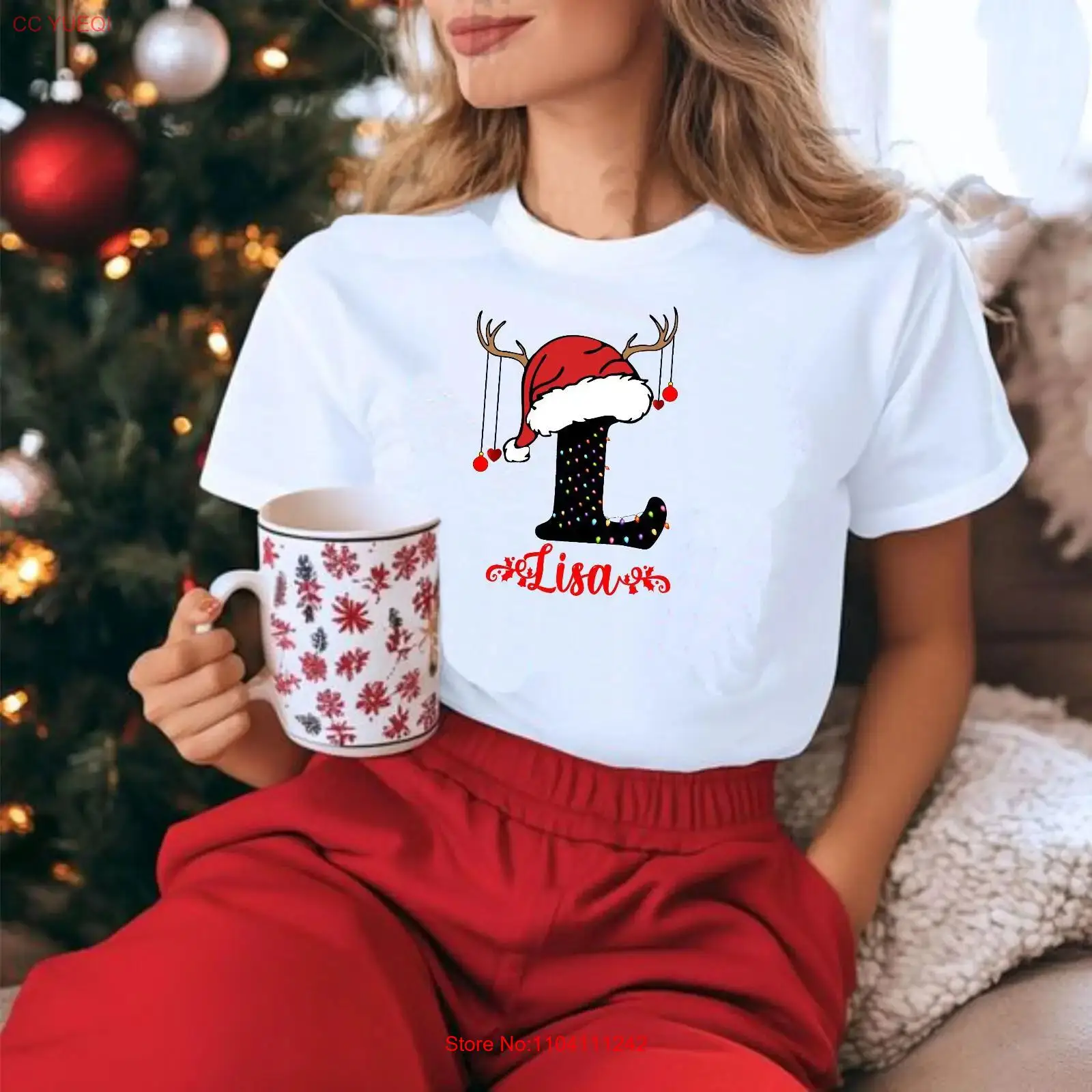 Men'S Fashion Names - Familie Kerst Naam T-shirt Gepersonaliseerde Aangepaste