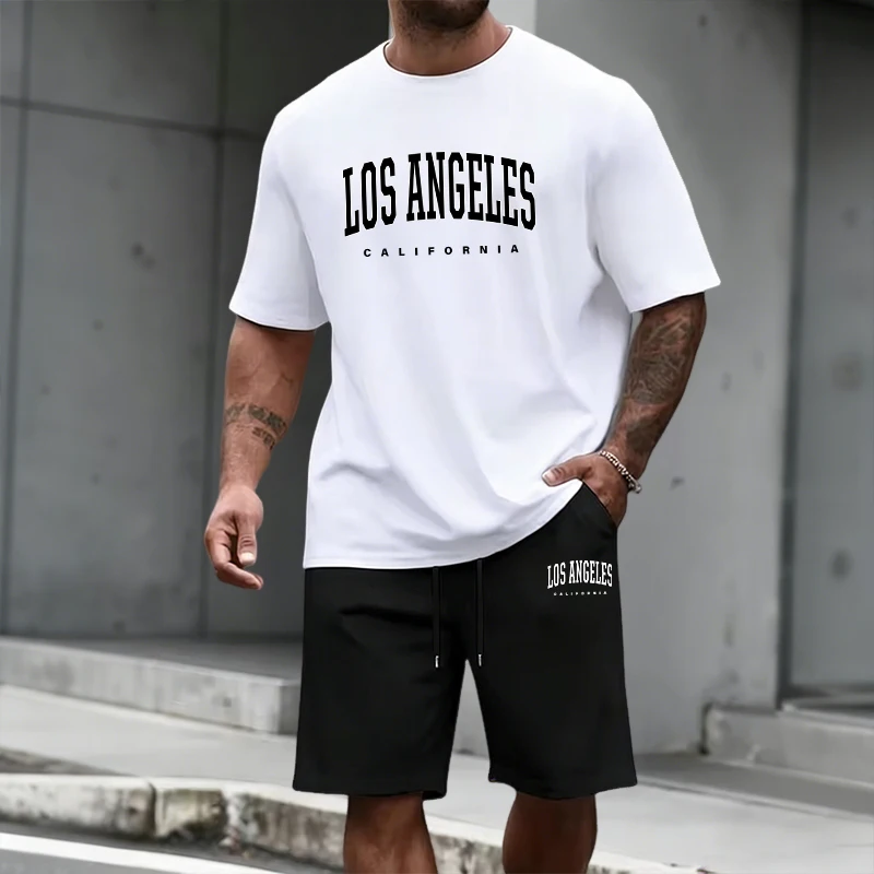 Men'S Fashion Usa - Heren trainingspak met korte mouwen en