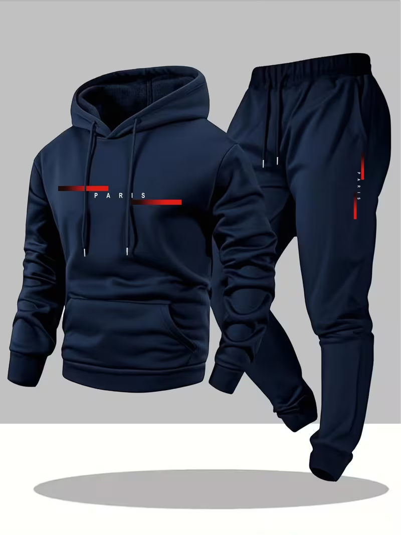 Men'S Fashion Usa - Herenset met trendy letterprint, bestseller, tweedelig: