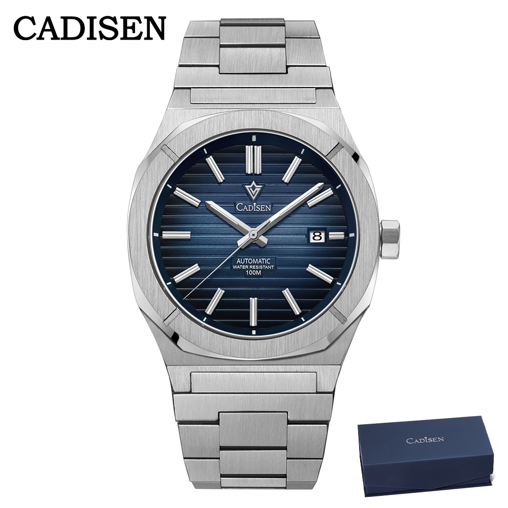 Mens Fashion Watch - CADISEN 2026 Duikhorloge Saffier MIYOTA 8215