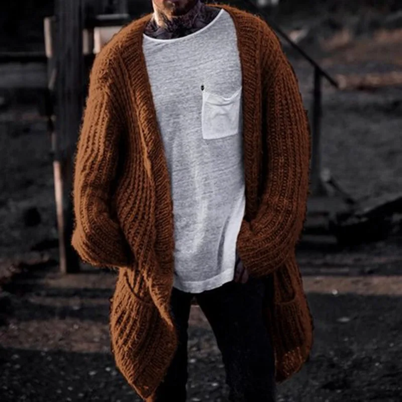 Men'S Fashion V Neck Sweater - Koreaanse Stijl Heren Herfst En Winter