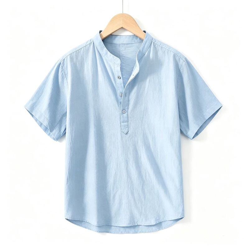 Linen Shirt Summer - Heren overhemd van katoen en linnen