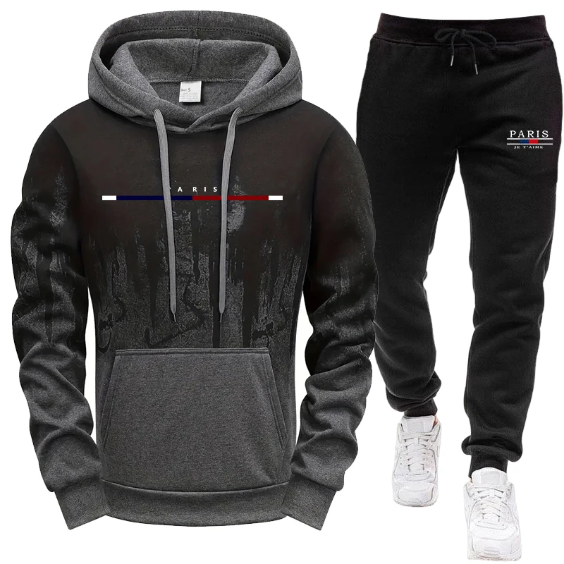Paris Fashion Men - Herenset/Hoodie/Broek Herfst Winter Hoodie en Joggingbroek