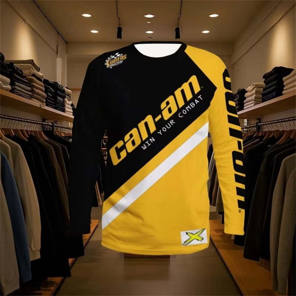 Men'S Fashion 2025 - Motorcycle Racing T-shirt met lange mouwen