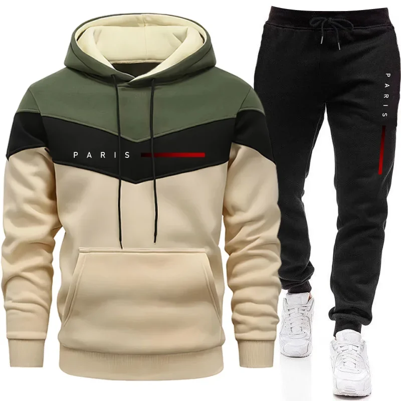 Mens Fashion Suits - Paris Fashion Heren Hoodies Set Dagelijks