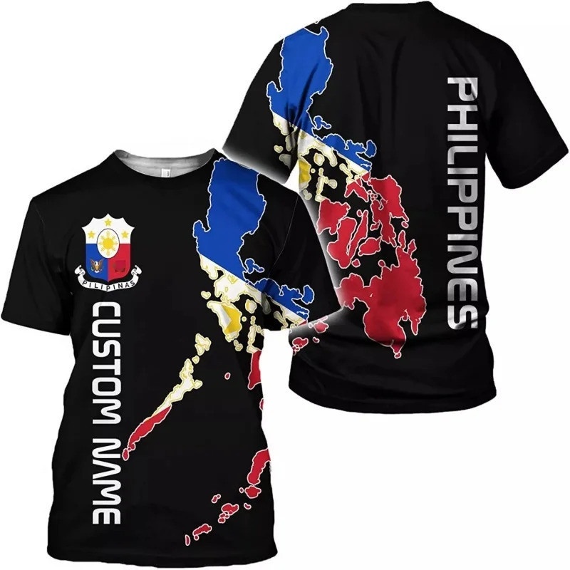 Men'S Fashion Philippines - 3D-geprinte op maat gemaakte Filipijnse vlag