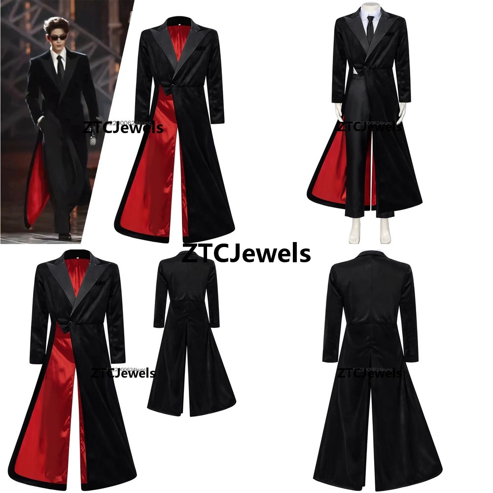Jacket Mens Fashion - Cosplay Zhang Linghe dezelfde stijl zwart