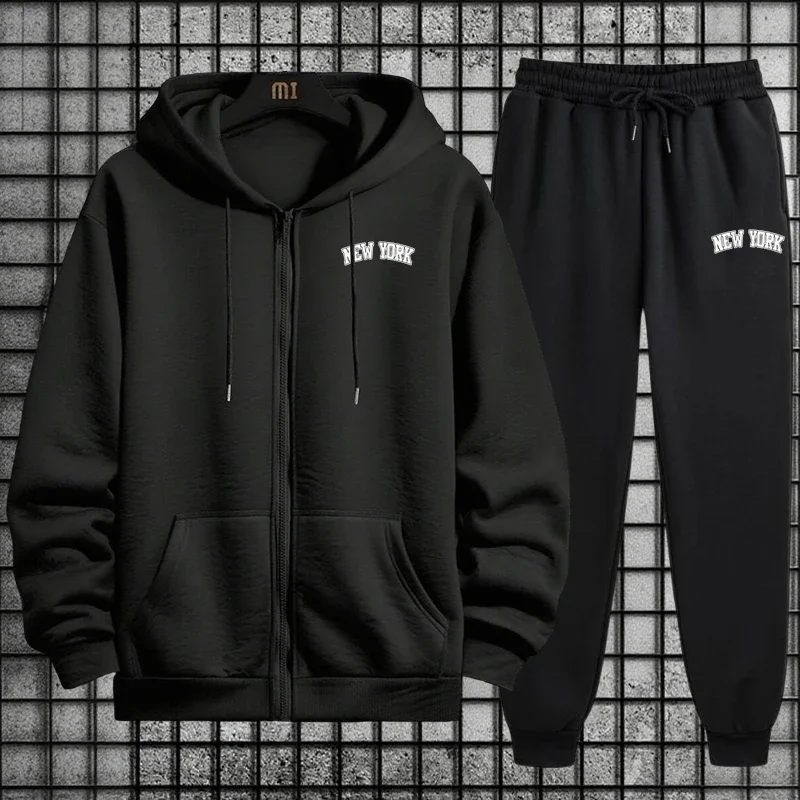 Mens Fashion Zip Up - Heren trainingspak kwaliteit 2026 lente casual