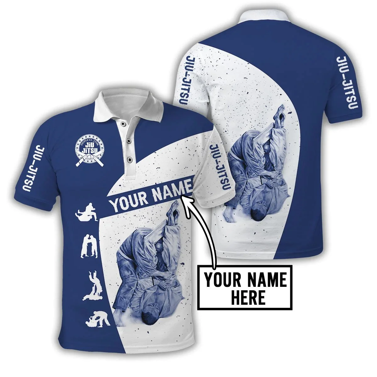 Aangepaste Naam Jiu Jitsu 3D O - Men'S Fashion Names recensie en prijs