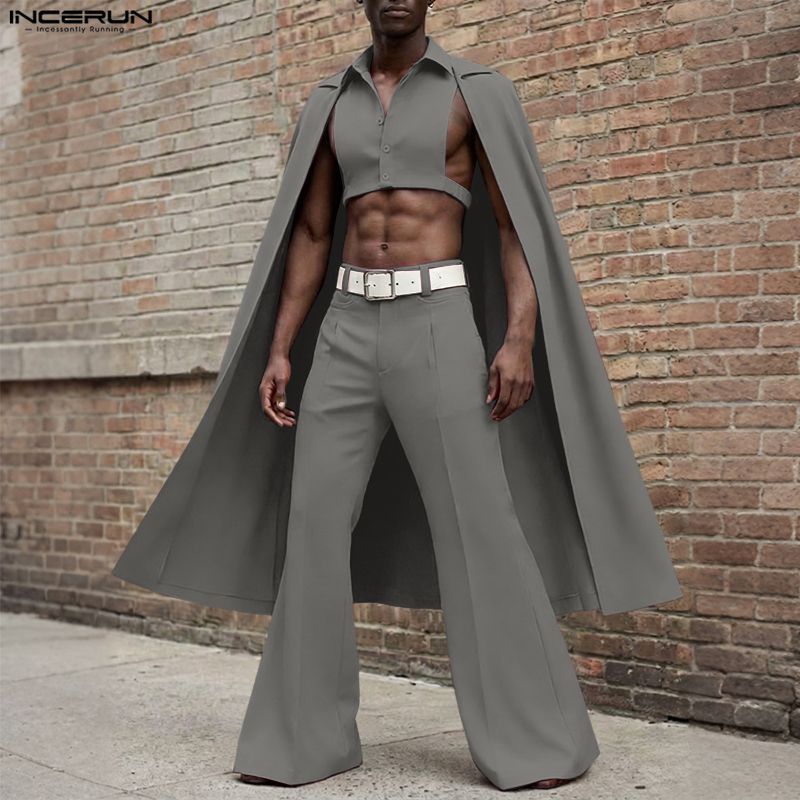 INCERUN Mannen Sets Effen Kleu - Mens Fashion Suits recensie en prijs