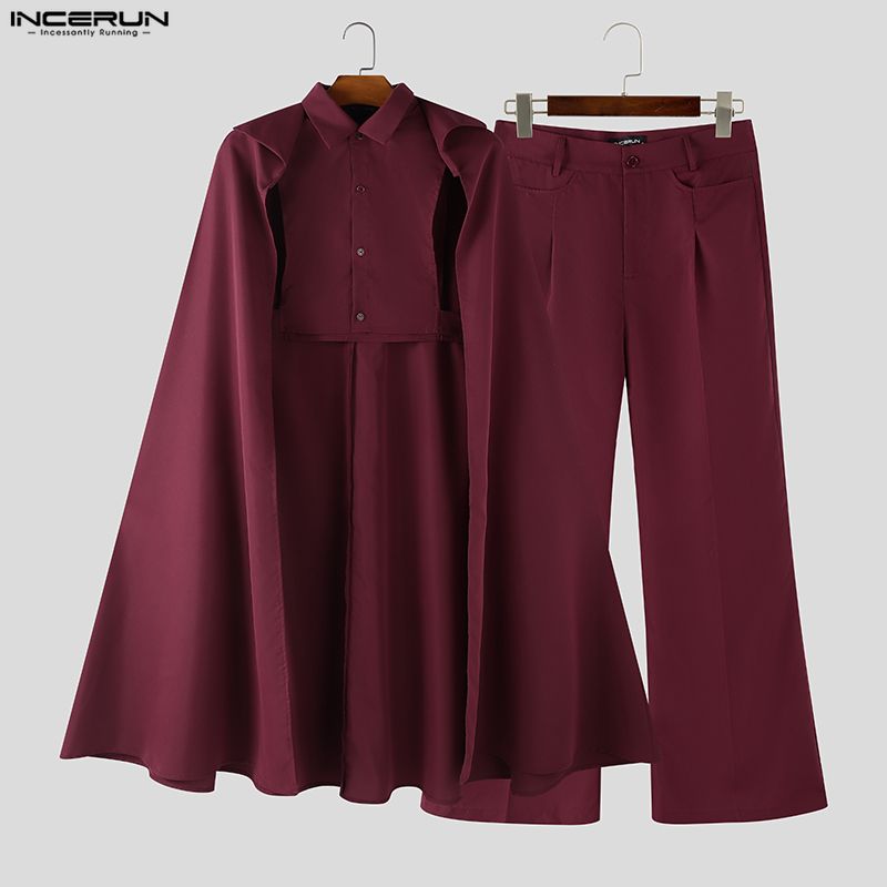 INCERUN Mannen Sets Effen Kleu - Mens Fashion Suits recensie en prijs