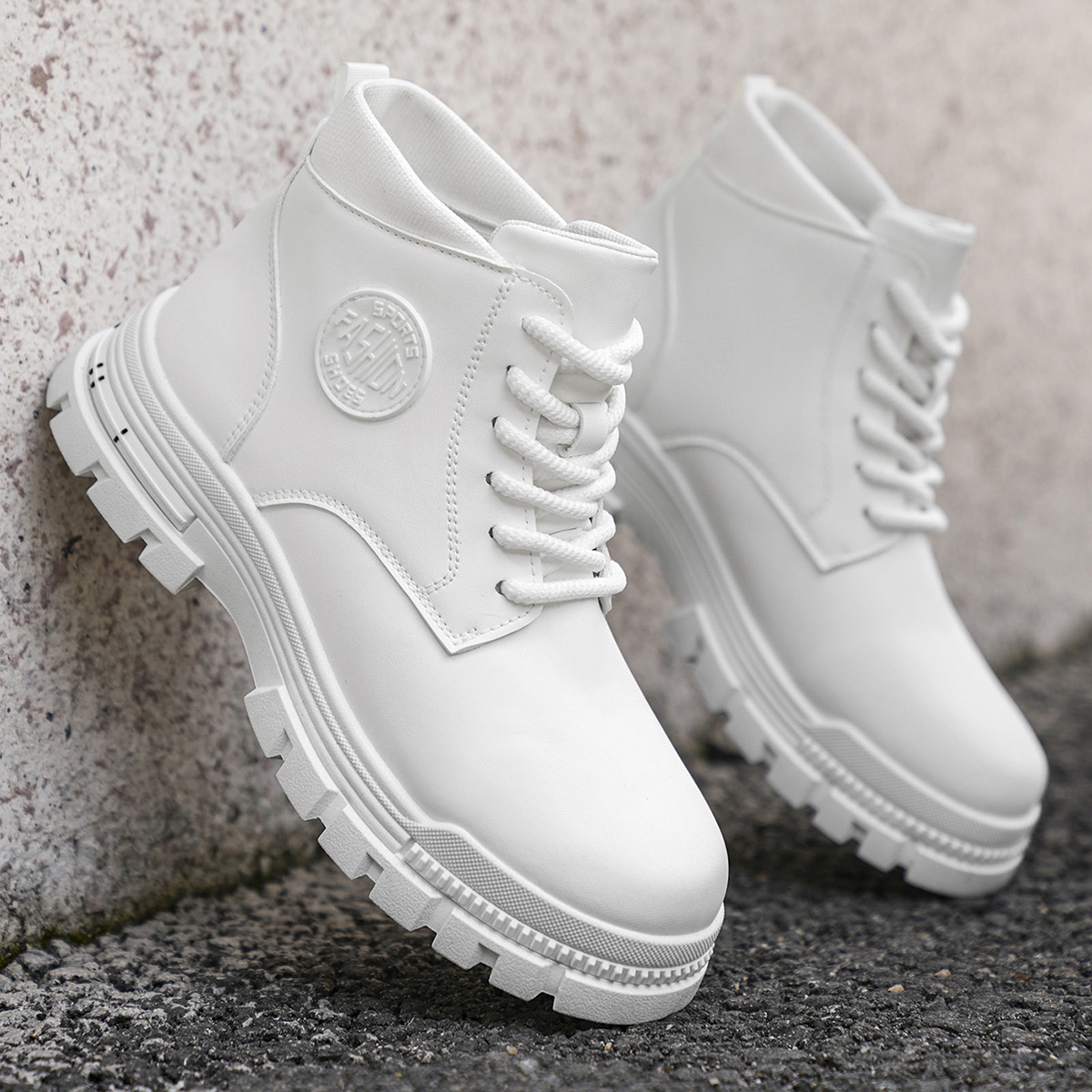 Heren Modieuze witte motorlaar - Men'S Fashion News recensie en prijs
