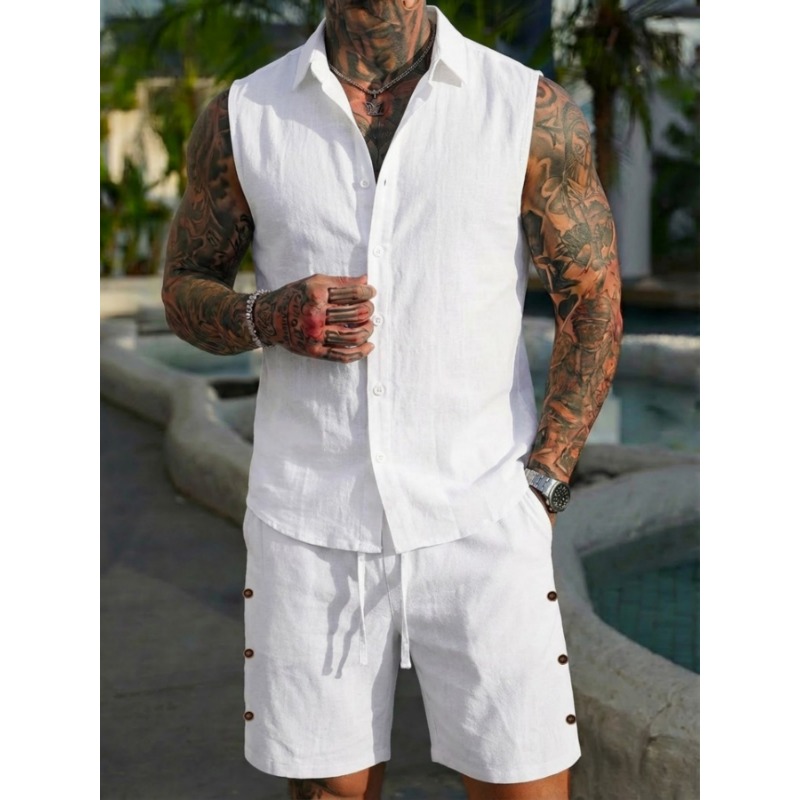 2-delig linnen set voor heren, - Linen Shirt Summer recensie en prijs