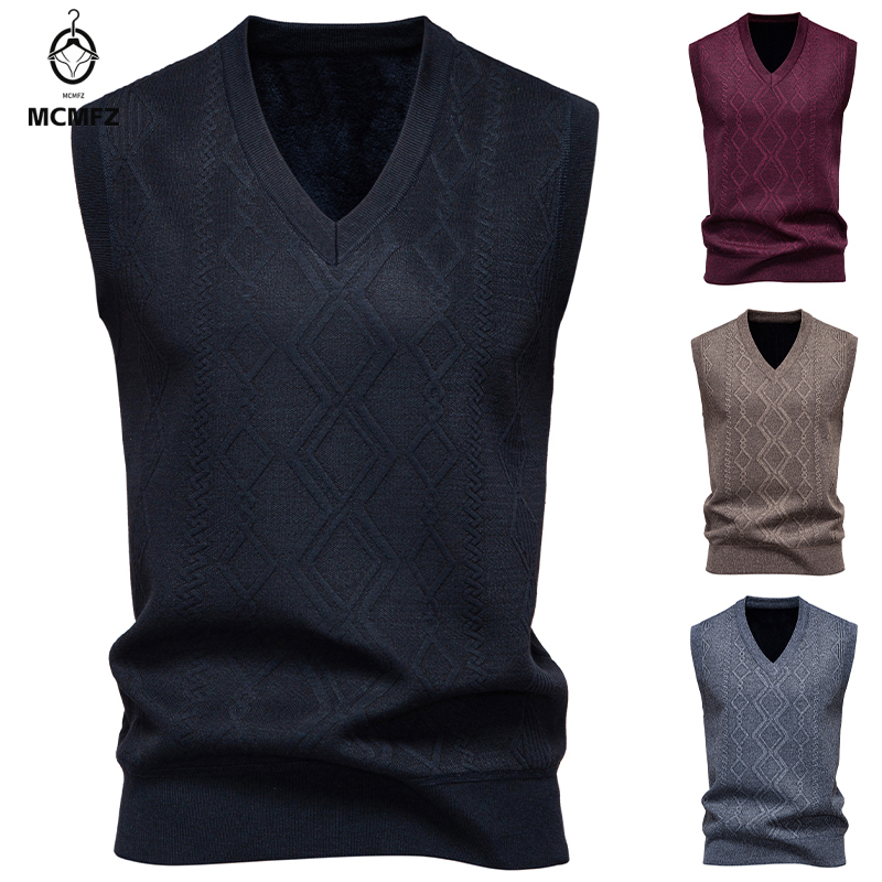 Gebreide trui met V-hals voor  - Men'S Fashion V Neck Sweater recensie en prijs