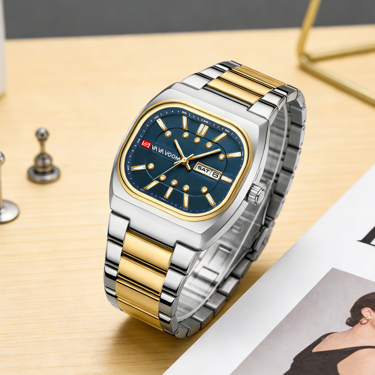 Vierkante Nieuwe Unieke Design - Mens Fashion Watch recensie en prijs