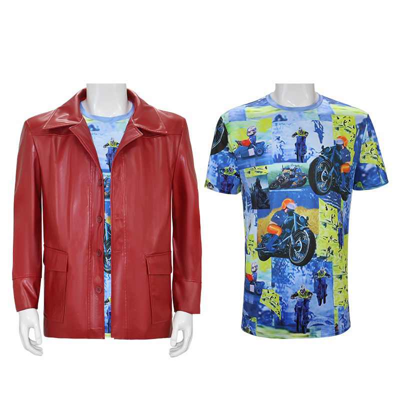 Mannen Rode Leren Jas Fight Cl - Men Fashion Rave recensie en prijs