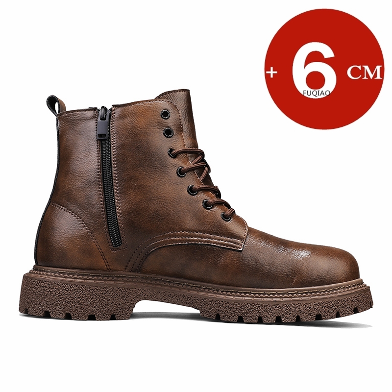 6 cm onzichtbare hoogte toenem - Mens Fashion Zip Up recensie en prijs