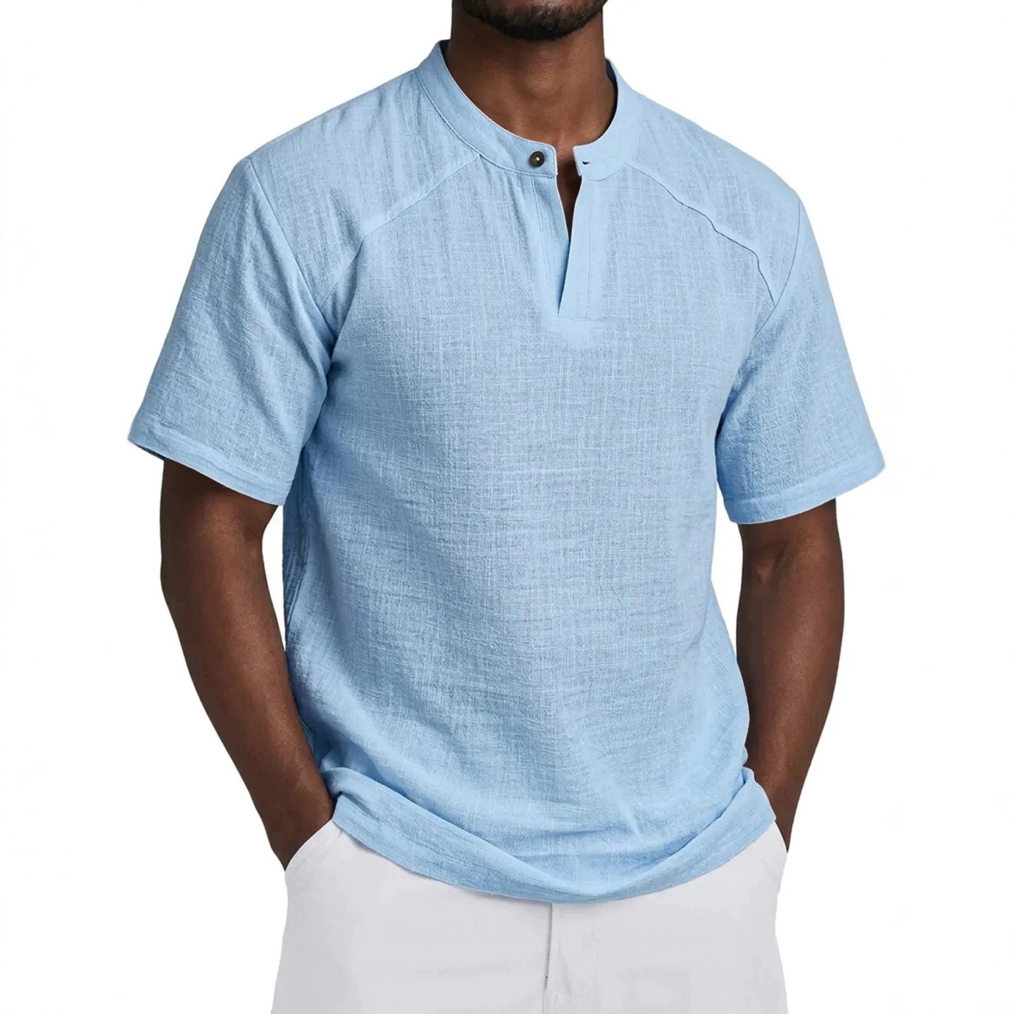 Licht linnen overhemd, effen k - Linen Shirt Summer recensie en prijs