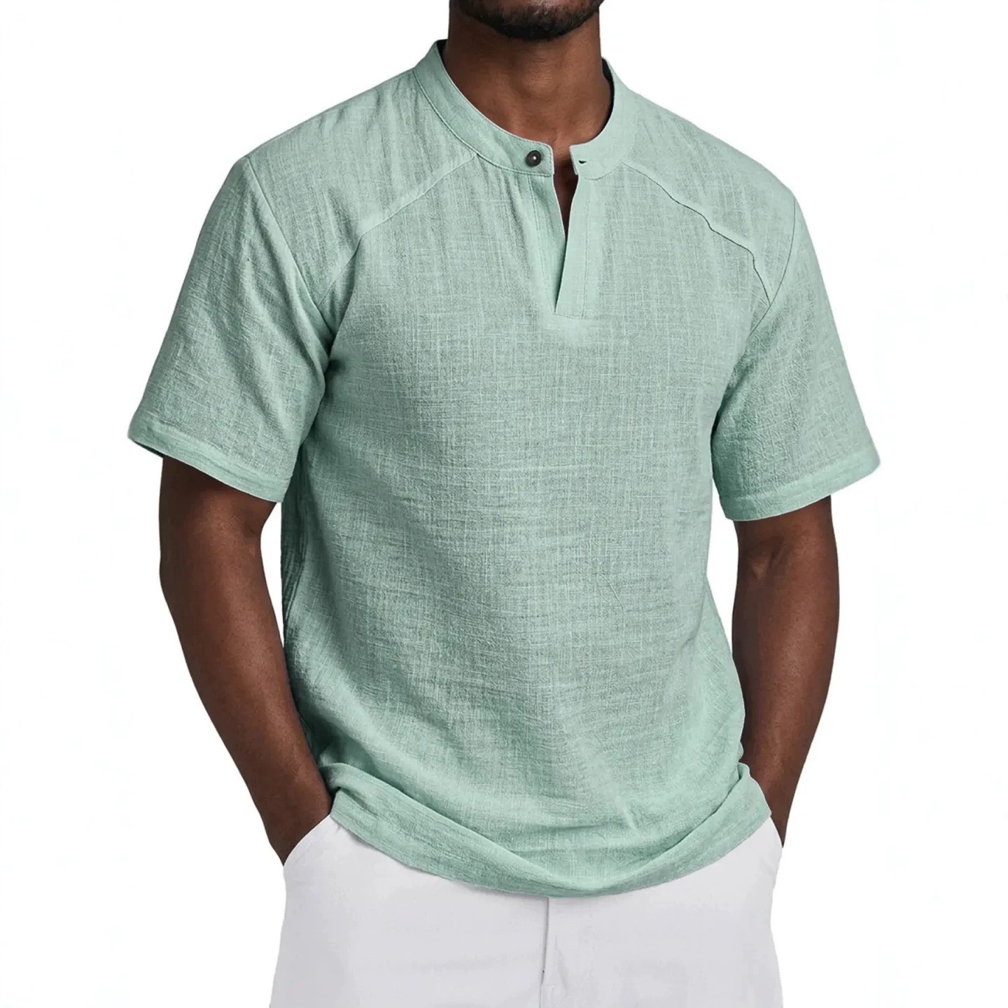 Licht linnen overhemd, effen k - Linen Shirt Summer recensie en prijs