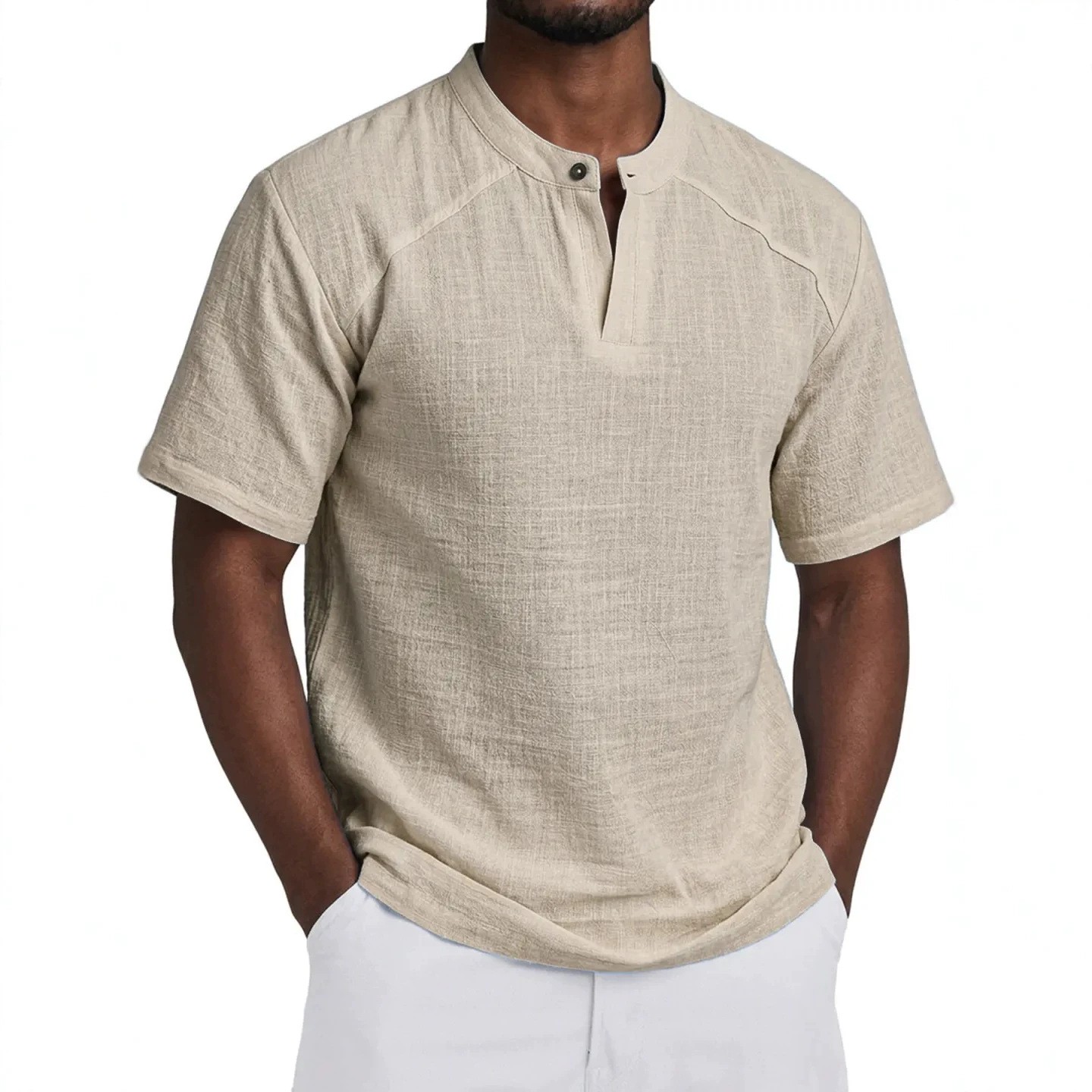 Licht linnen overhemd, effen k - Linen Shirt Summer recensie en prijs