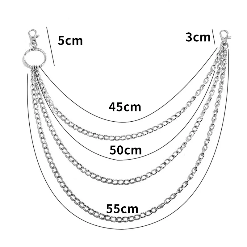 Laag metalen riemketting Punk  - Men Fashion Rave recensie en prijs