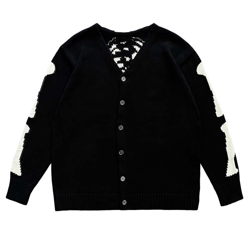 Kapital Vintage Hirata Bone Sk - Men'S Fashion V Neck Sweater recensie en prijs