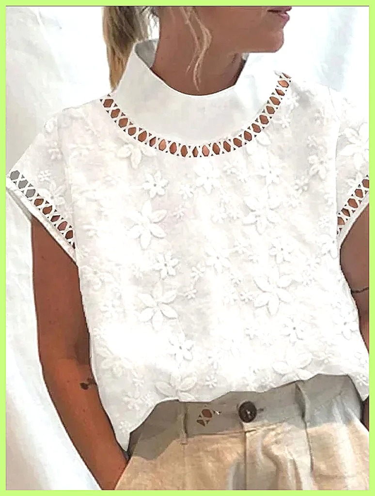 Damespullover van katoenen lin - Linen Shirt Summer recensie en prijs