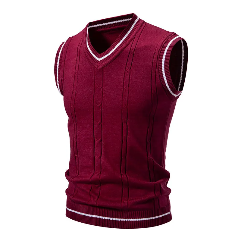 Herfst Heren V-hals Gebreide V - Men'S Fashion V Neck Sweater recensie en prijs