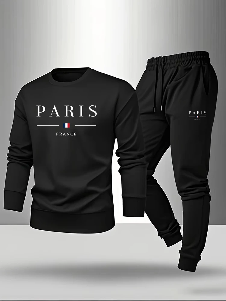 Paris Print Herenset Pullover  - Paris Fashion Men recensie en prijs