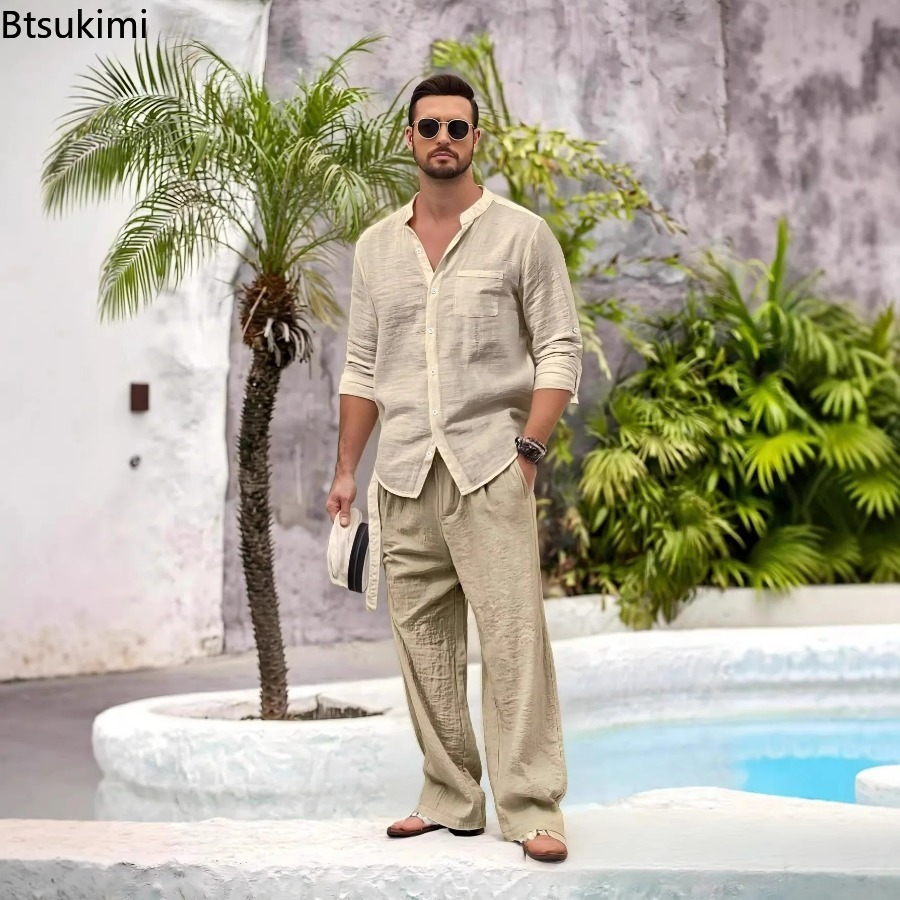 Nieuwe Heren Casual Katoen Lin - Linen Shirt Summer recensie en prijs
