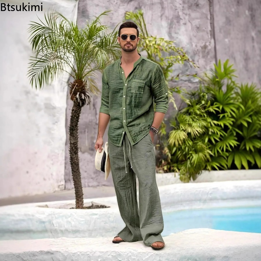 Nieuwe Heren Casual Katoen Lin - Linen Shirt Summer recensie en prijs