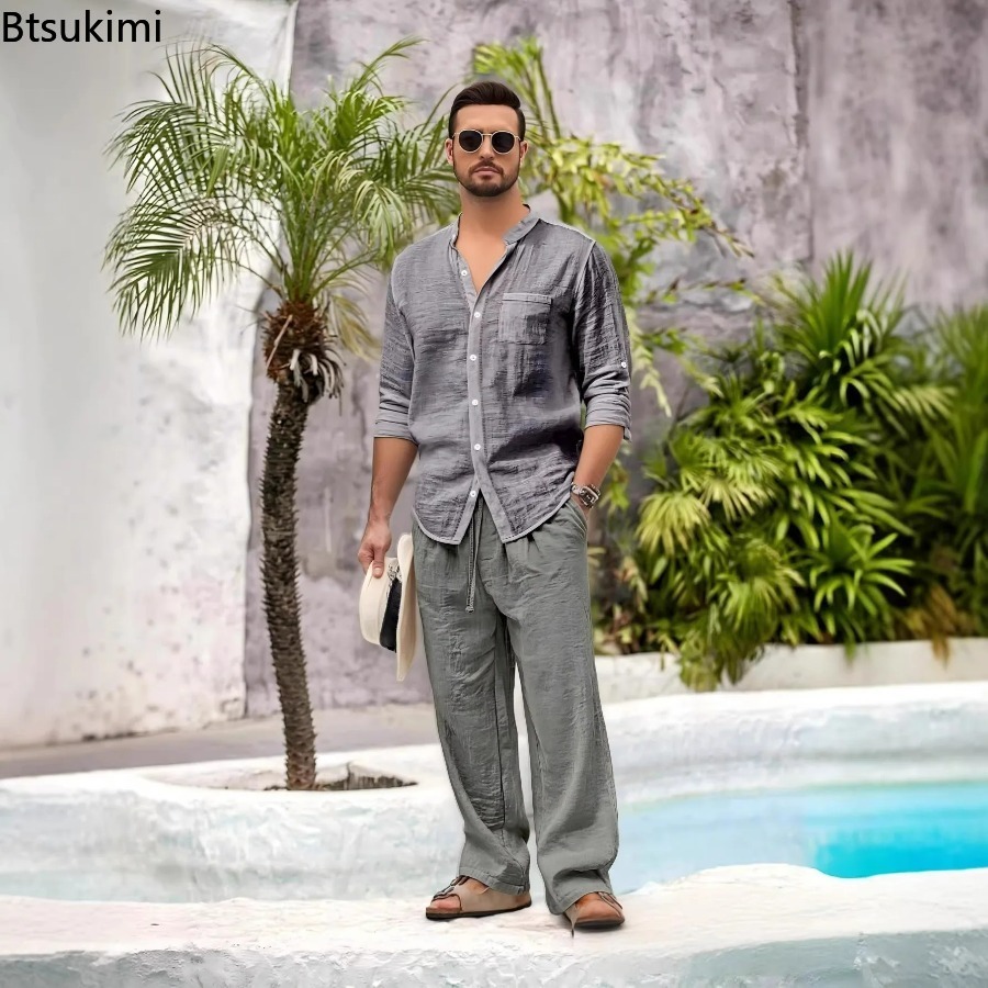 Nieuwe Heren Casual Katoen Lin - Linen Shirt Summer recensie en prijs