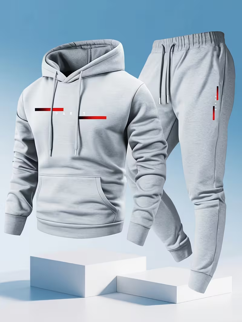Herenset met trendy letterprin - Men'S Fashion Usa recensie en prijs