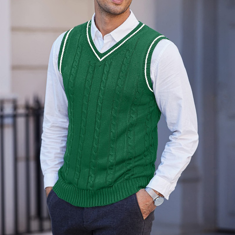 KIDWHXR Herfst Heren Gebreid V - Men'S Fashion V Neck Sweater recensie en prijs