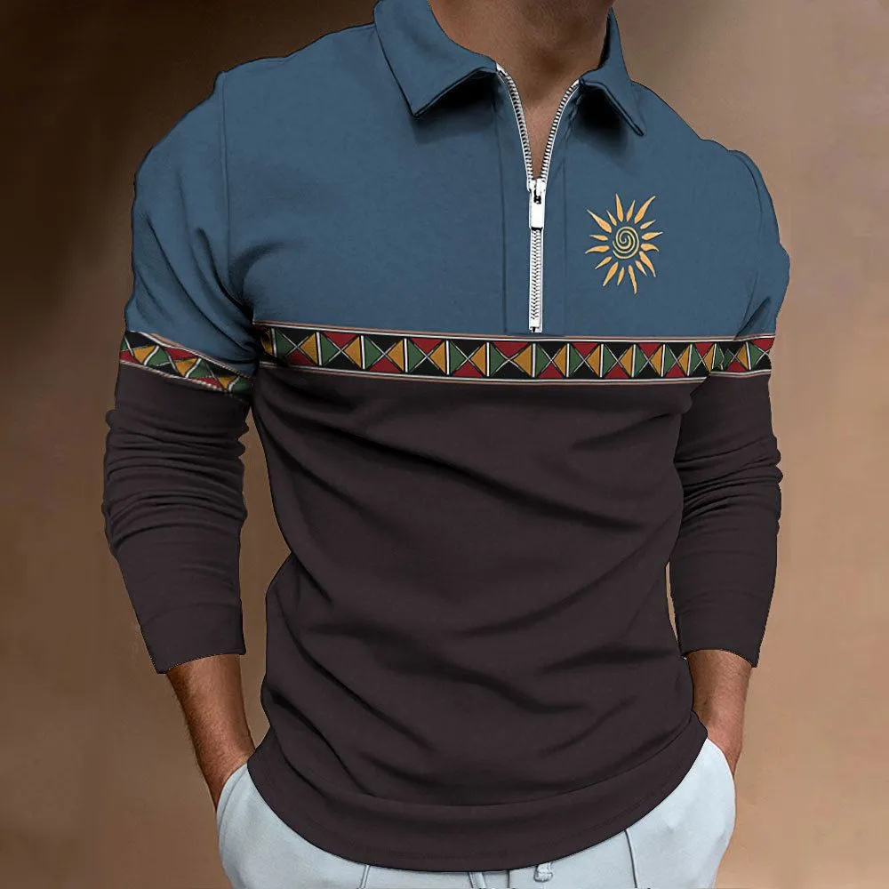 Herenpoloshirts Retro Color Bl - Men'S Fashion Golf Clothing recensie en prijs