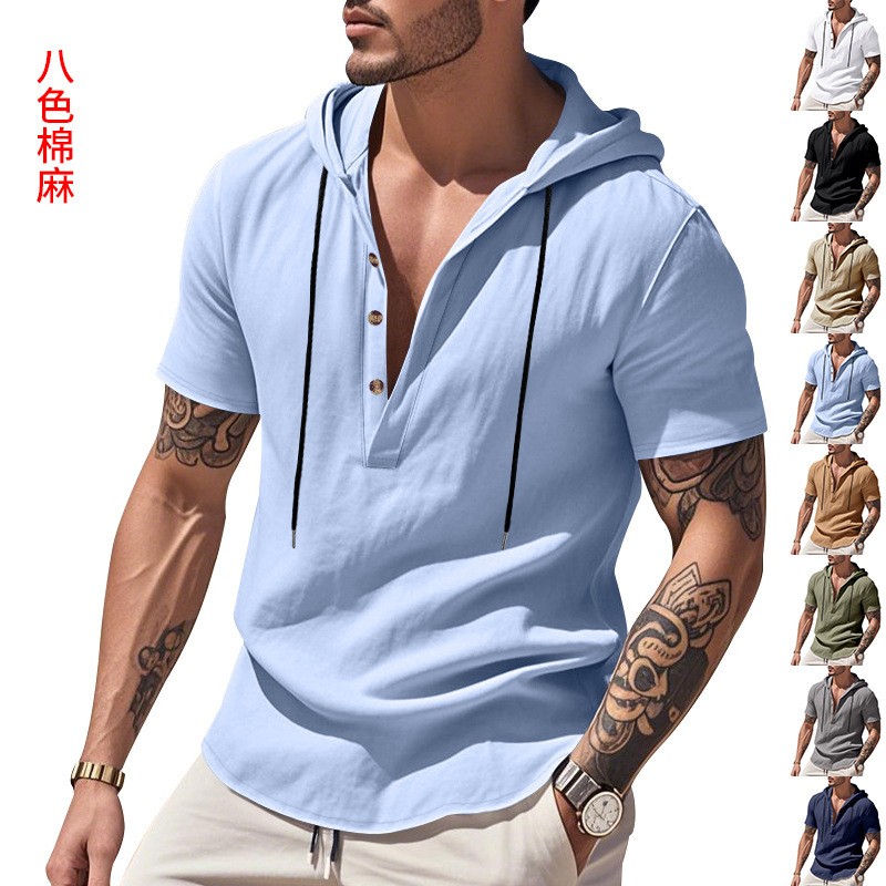 Casual linnen overhemd lichtbl - Linen Shirt Summer recensie en prijs