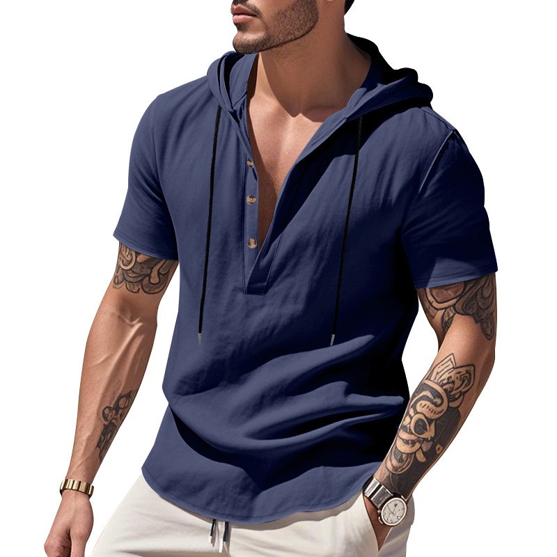 Casual linnen overhemd lichtbl - Linen Shirt Summer recensie en prijs
