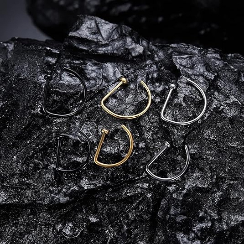 4-pack niet-piercing D-vormige - Men Fashion Rave recensie en prijs