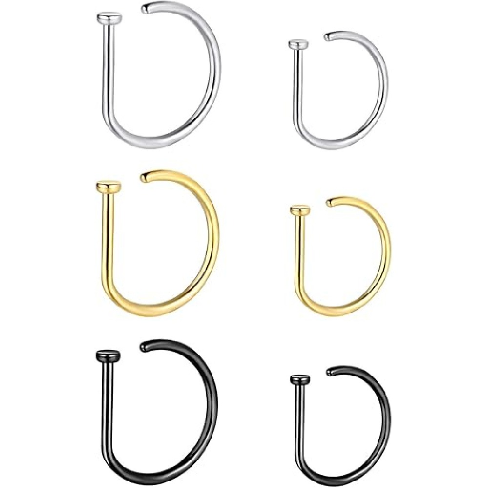 4-pack niet-piercing D-vormige - Men Fashion Rave recensie en prijs