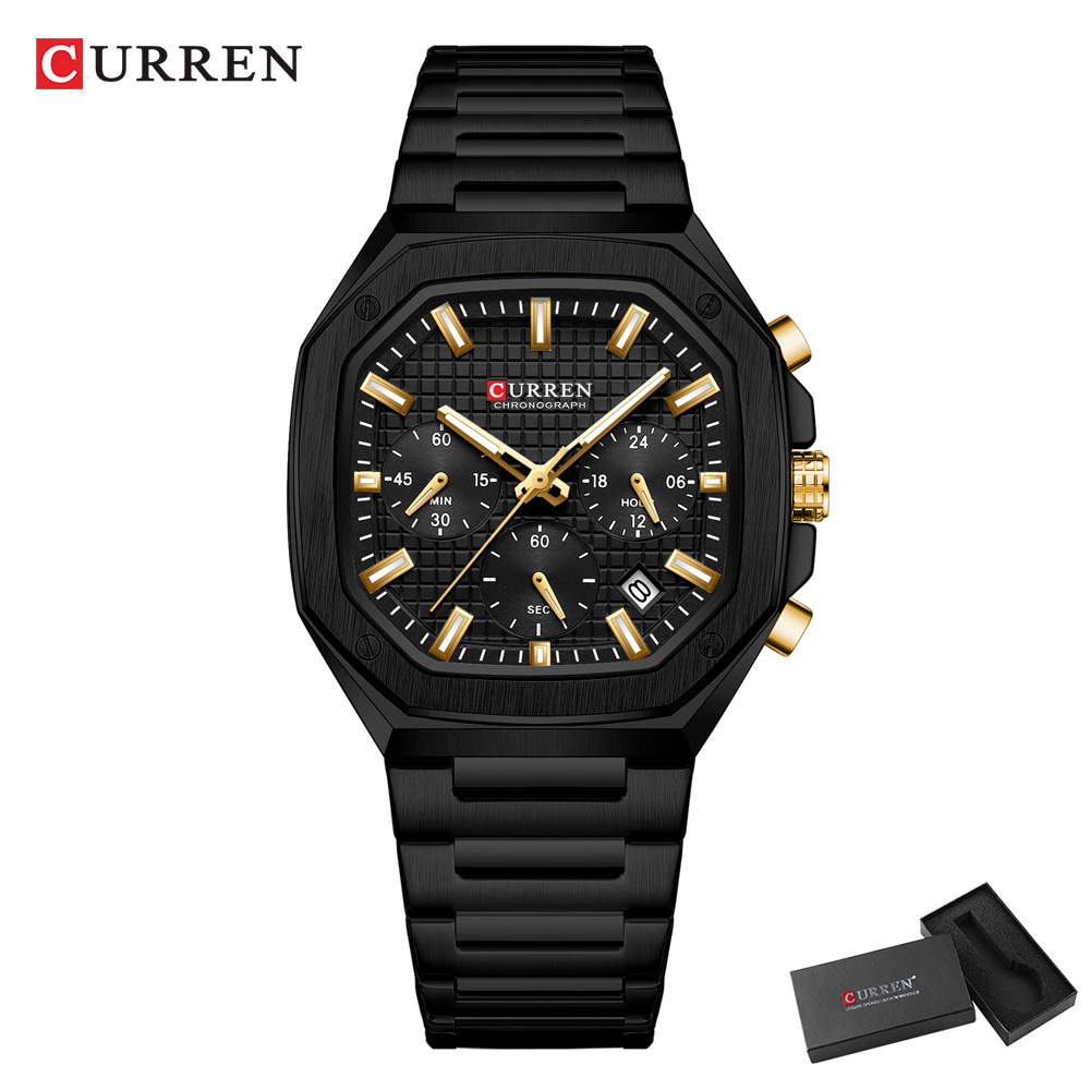CURREN Luxe Vierkant Chrono Ho - Mens Fashion Watch recensie en prijs
