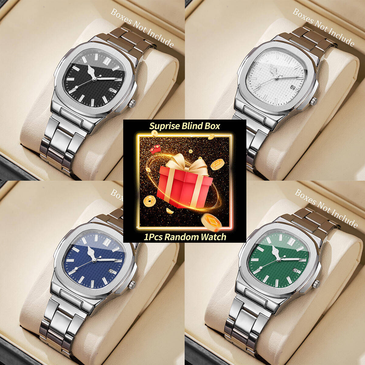 1PC Surprise Mystery Horloge B - Mens Fashion Watch recensie en prijs