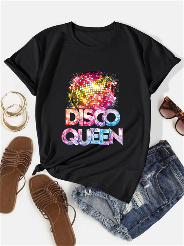 Dames T-shirt met ronde hals,  - Men'S Fashion 70S recensie en prijs